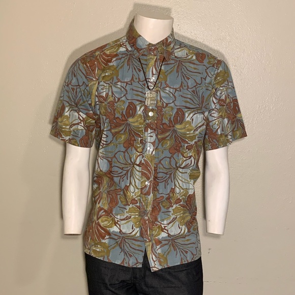 Malihini Hawaii Men’s Hawaiian Print Button Down - Picture 1 of 4